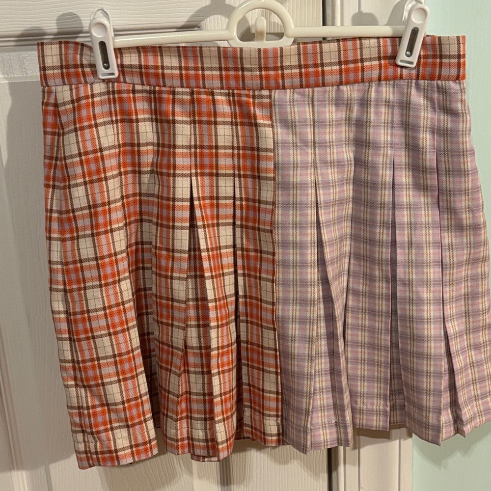 The Ragged Priest purchased from Free People Plaid Pleated Skirt